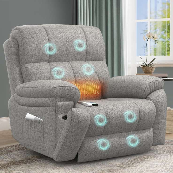 YONISEE Lift Chair Recliner for Elderly with Massage & Heat, Oversized