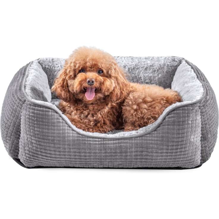 JOEJOY Orthopedic Dog Bed - Washable Calming Pet Bed for Medium Dogs