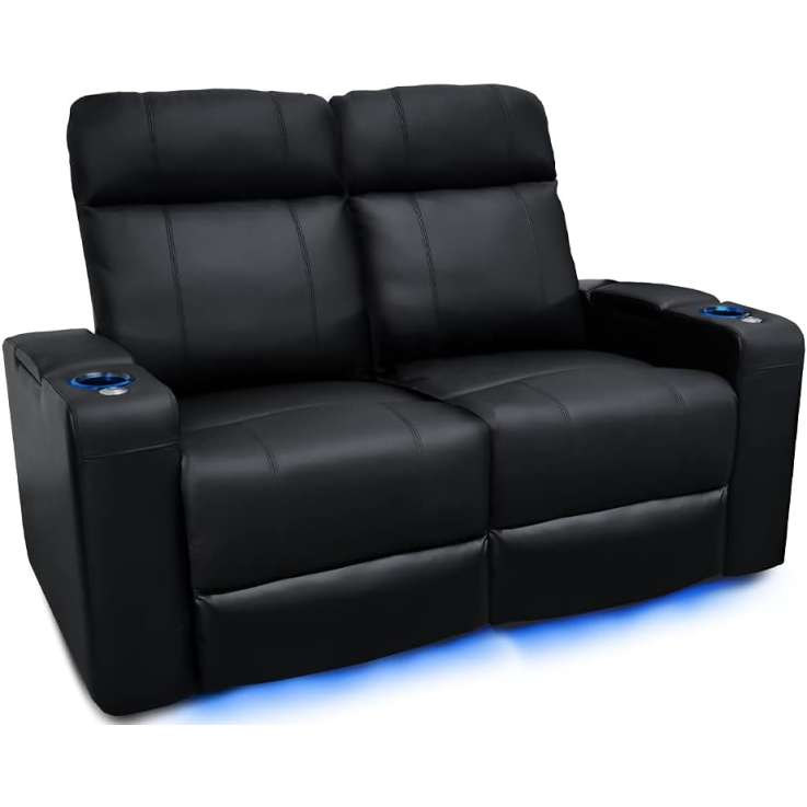 Valencia Piacenza Premium Leather Home Theater Loveseat with Power Recline