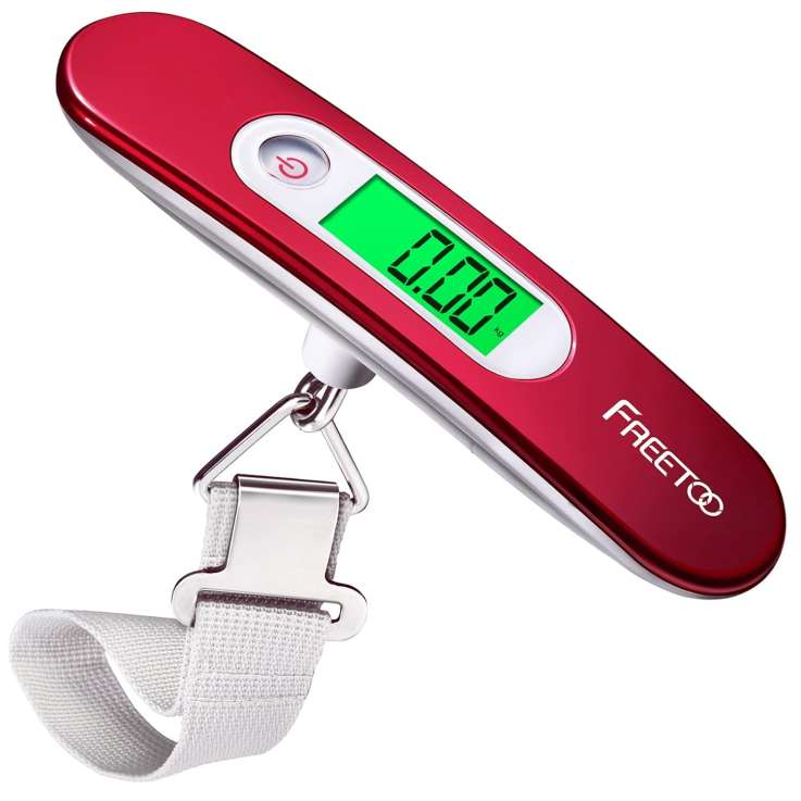 FREETOO Digital Luggage Scale - Portable Suitcase Weigher with Tare