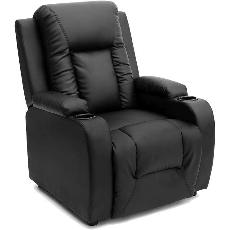 More4Homes OSCAR Bonded Leather Pushback Recliner with Drink Holders