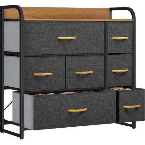 7 Drawer Fabric Chest of Drawers - Modern Storage Organizer